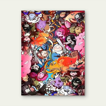 Adventure Time with Finn 60x90cm Metal Print Ready to Hang