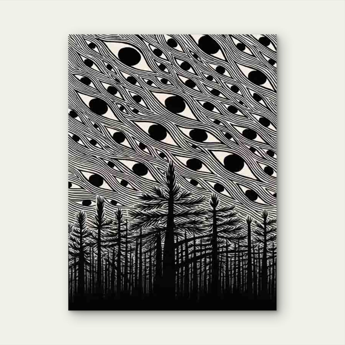 Forest Eyes 60x90cm Metal Print Ready to Hang