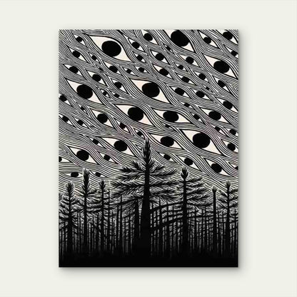 Forest Eyes 40x60cm Metal Print Ready to Hang