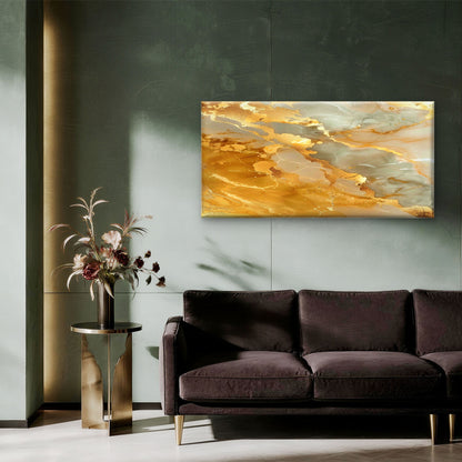 Sage Amber Agate Stone Wall Art Canvas Office Home Room Framed 120x60cm