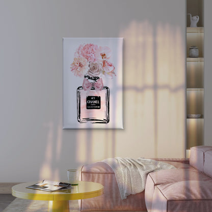 Fashion Perfume Bottle with Flowers Print 100% Australian Made