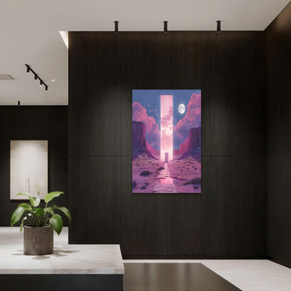 Abstract Fantasy Landscape 40x60cm Metal Print Ready to Hang