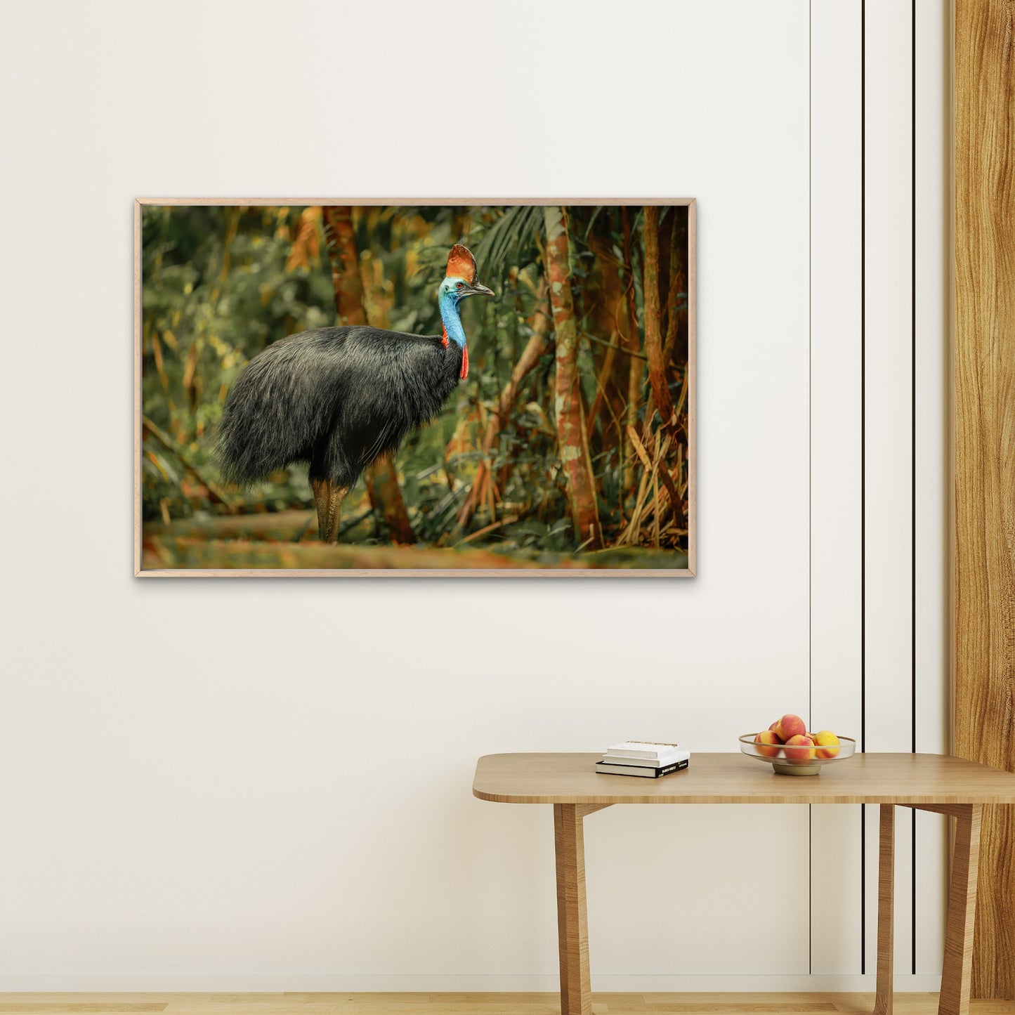 Southern Cassowary Wall Art Decor 100% Australian Made