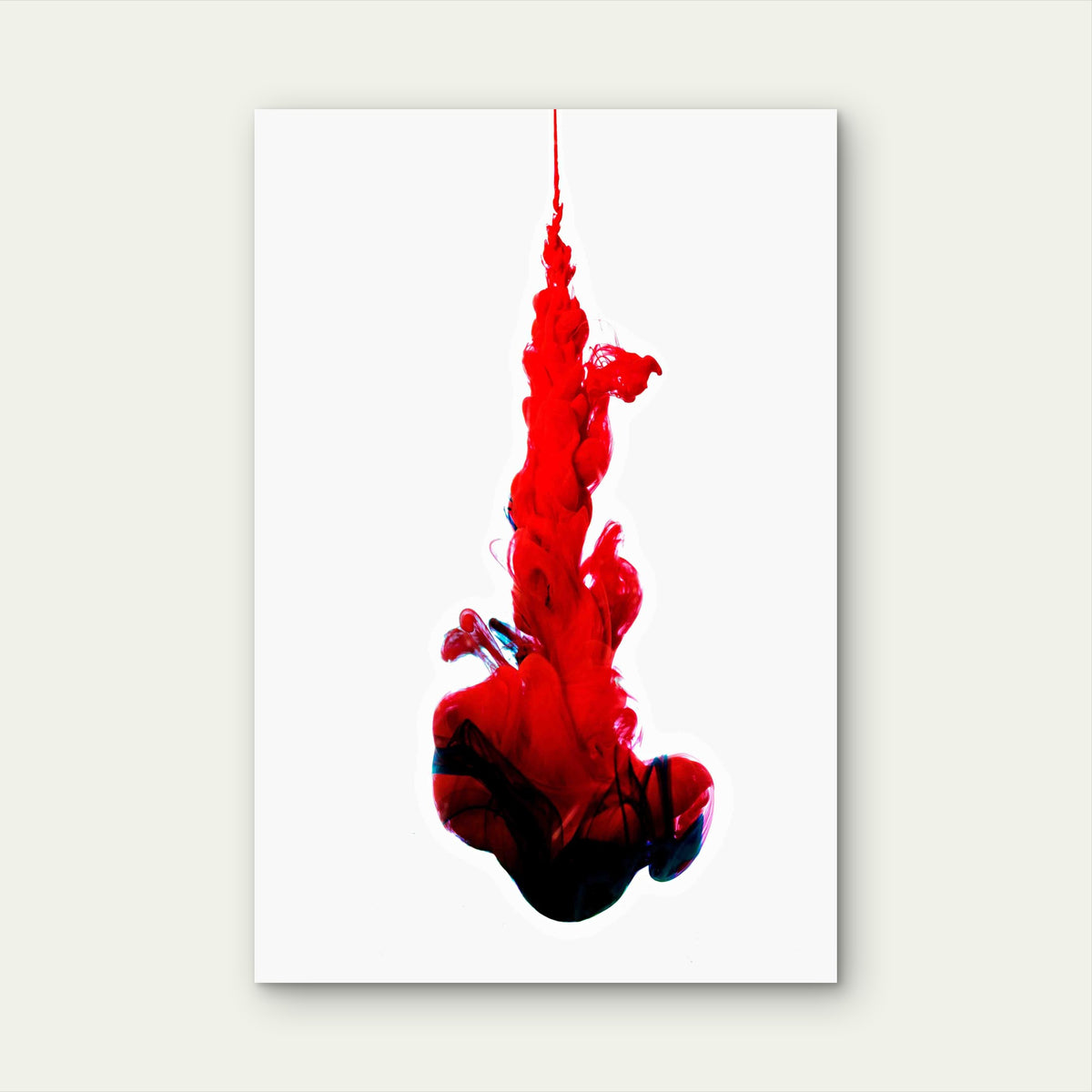 Paint In Water Color Liquid 60x90cm Metal Print Ready to Hang