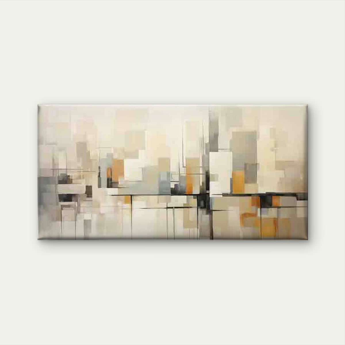 Modern Abstract Geometric Wall Art Canvas Office Home Room Framed 120x60cm