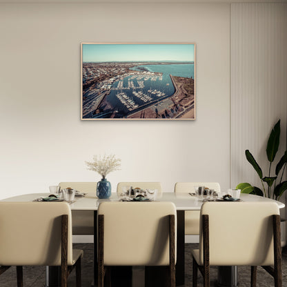 Redcliffe under early morning light, Queensland, Australia Neutral Canvas Print Wall Art Decor 100% Australian Made