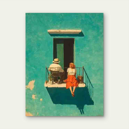 People in The Sun 60x90cm Metal Print Ready to Hang