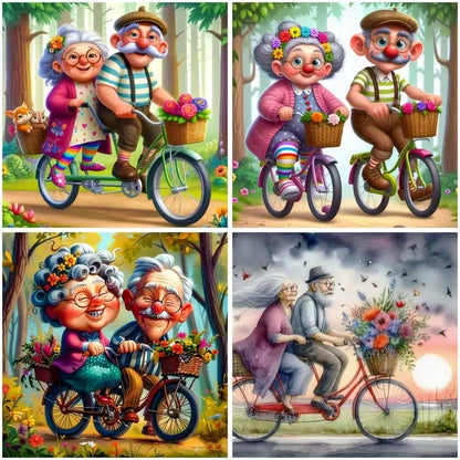 4pcs Designed For Grandparents Wall Art Canvas Framed