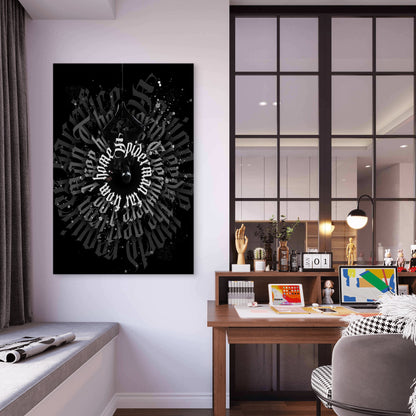 Crimson Solstice Silhouette Warrior 60x90cm Metal Print Ready to Hang