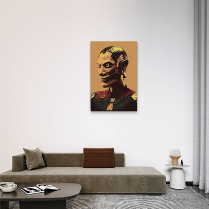 Futuristic Illustration of Alan Turing 40x60cm Metal Print Ready to Hang