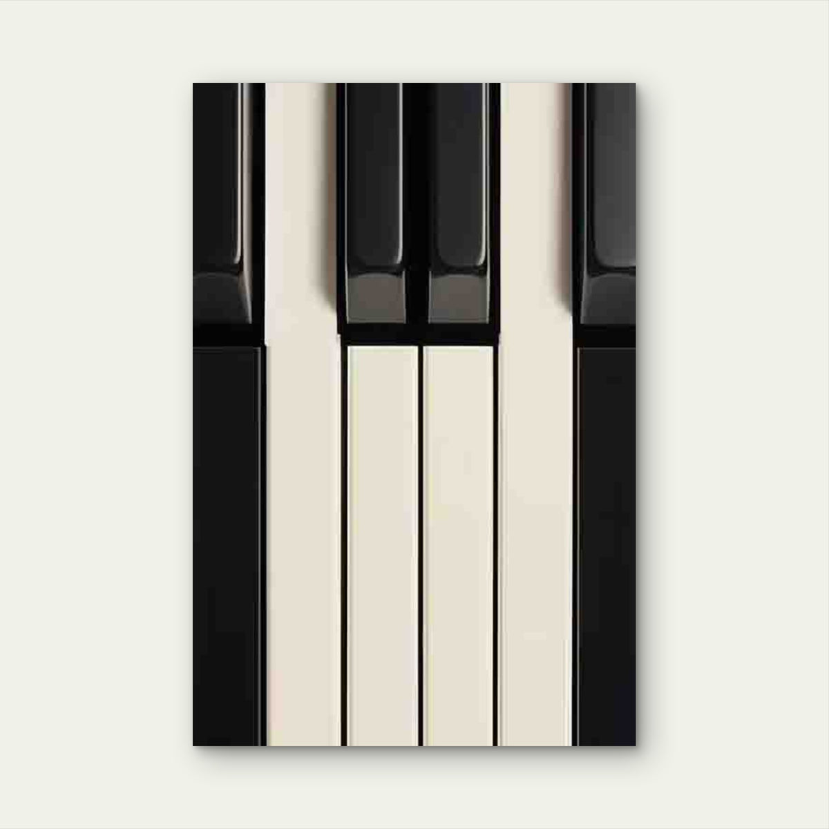 Piano Keys Music-Themed Metal Print Ready to Hang