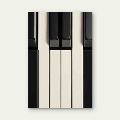 Piano Keys Music-Themed Metal Print Ready to Hang