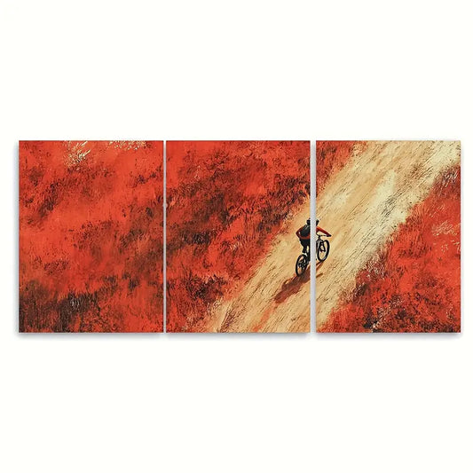 3pcs Mabie Mountain Biking Phoenix Wall Art Set Canvas Framed 60x90cm - High Quality Print 100% Australian Made Wall Canvas Ready to Hang