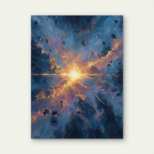 Pulsar Star In Space 60x90cm Metal Print Ready to Hang