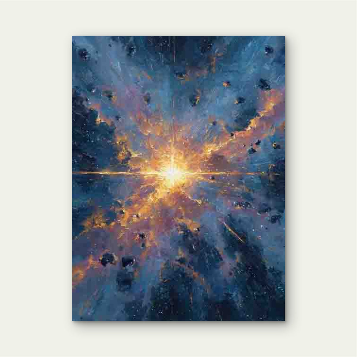 Pulsar Star In Space Metal Print Ready to Hang