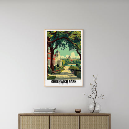Greenwich Park England Vintage Travel Poster Print Wall Art