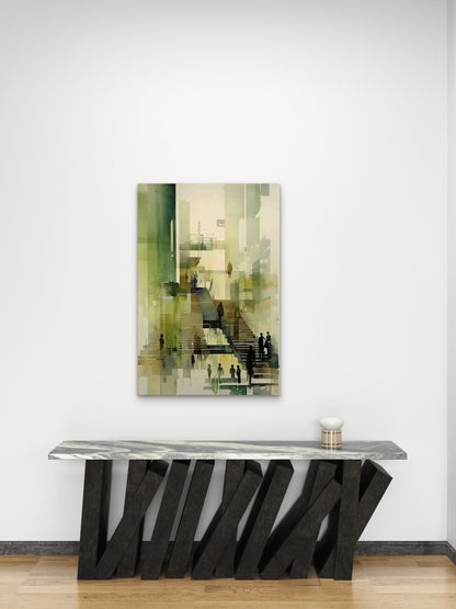 Abstract Urban Staircase 60x90cm Metal Print Ready to Hang