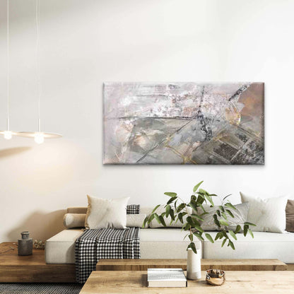 Abstract with Golden Leaf Accen Wall Art Canvas Office Home Room Framed 120x60cm