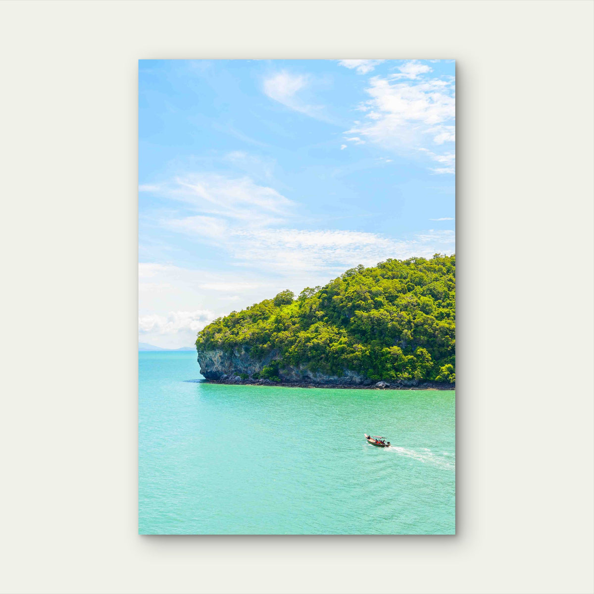 Beach Seascape Tropical 60x90cm Metal Print Ready to Hang