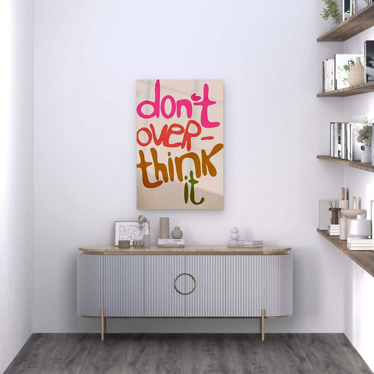 Motivational Quote 60x90cm Metal Print Ready to Hang