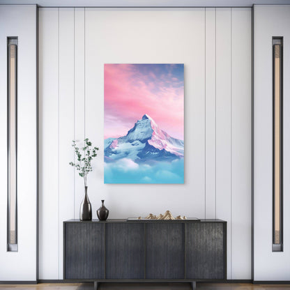 Natural Mountain Formation 60x90cm Metal Print Ready to Hang