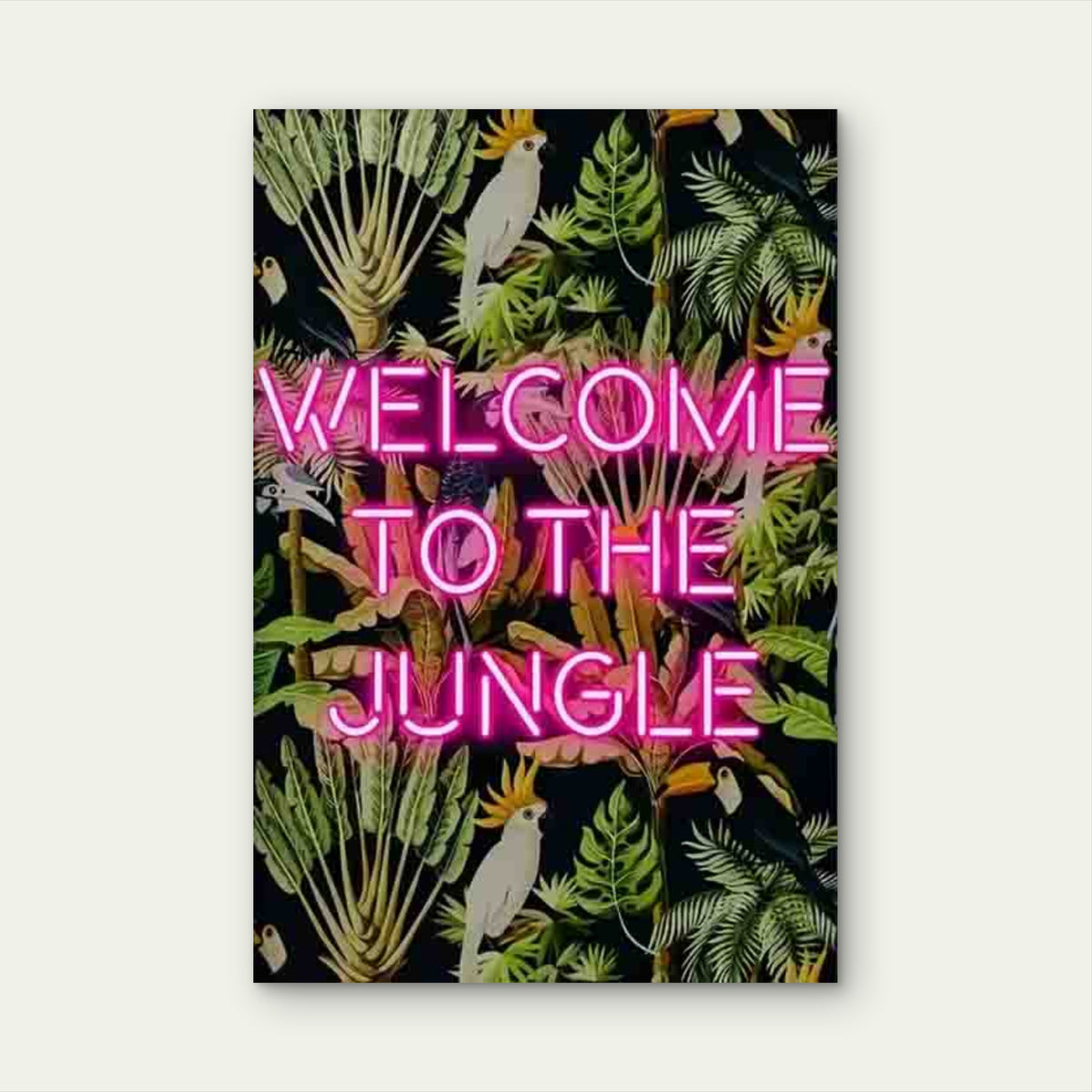 Welcome To The Jungle Metal Print Ready to Hang