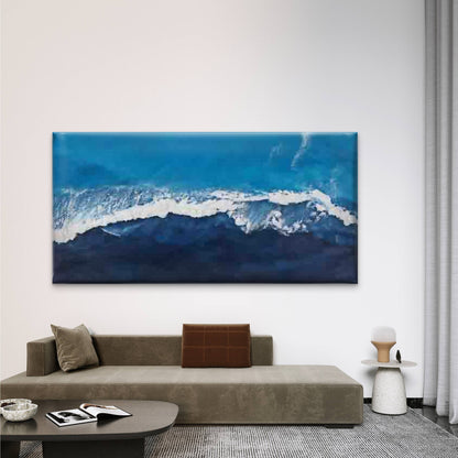 Ocean Waves And Sea Water Wall Art Canvas Office Home Room Framed 120x60cm