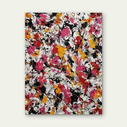 Vibrant Abstract Color Contrasts 60x90cm Metal Print Ready to Hang