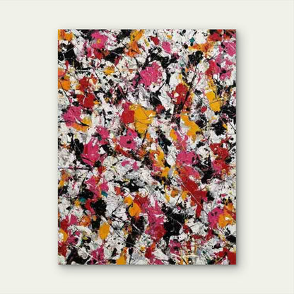 Vibrant Abstract Color Contrasts Metal Print Ready to Hang