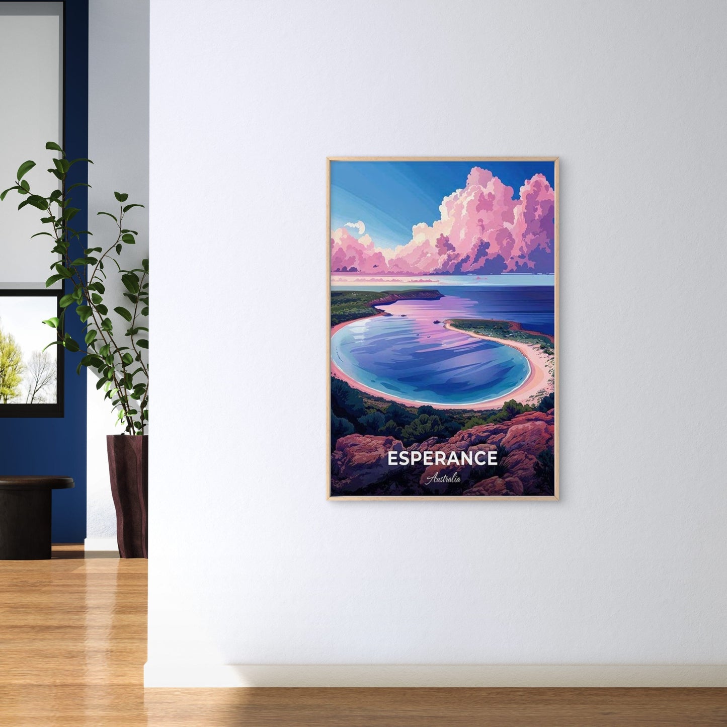 Beautiful Coastal View in Esperance Australia Travel Poster Print Wall Art