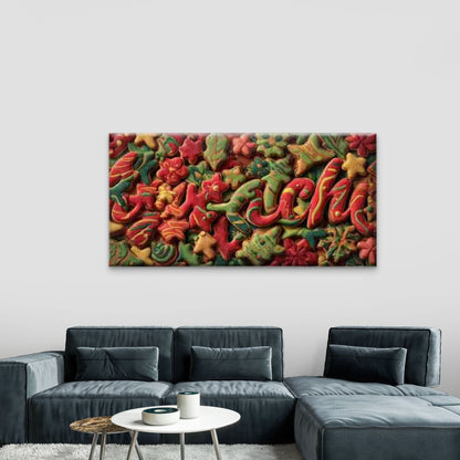 Colorful Icing Designs Wall Art Canvas Office Home Room Framed 120x60cm