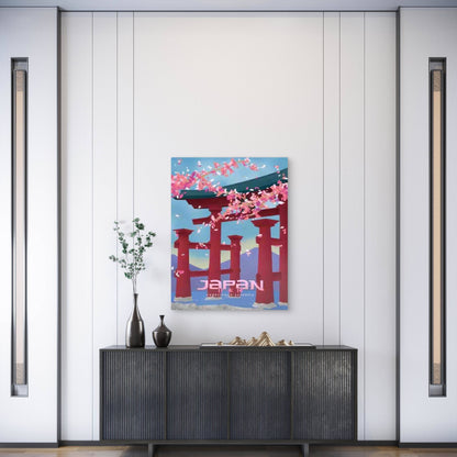 Japanese Cherry Blossom 60x90cm Metal Print Ready to Hang