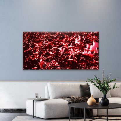 Blood Drop Splash Wall Art Canvas Office Home Room Framed 120x60cm