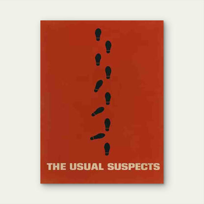 Artwork Featuring Red Footsteps 60x90cm Metal Print Ready to Hang