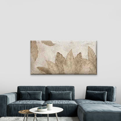 Abstract Botanical Foliage Wall Art Canvas Office Home Room Framed 120x60cm
