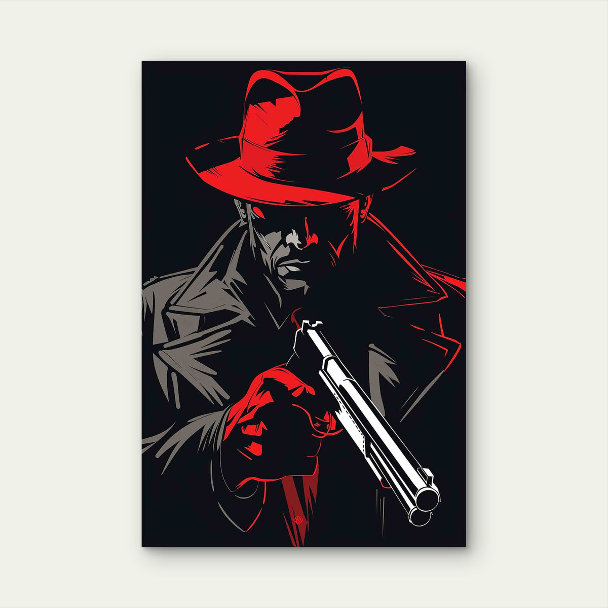 The Red Vengeance 60x90cm Metal Print Ready to Hang