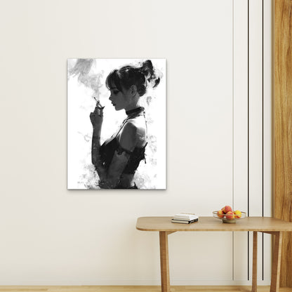 Smoking-Themed Decor Metal 40x60cm Print Ready to Hang