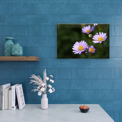 Australian Native Purple Brachyscome Daisy Wall Art Decor 100% Australian Made