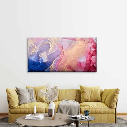 Colorful Abstract Alcohol Ink Wall Art Canvas Office Home Room Framed 120x60cm