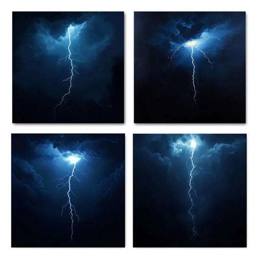 4pcs Modern Cooking Utensil Artwor Elegant Wall Art Canvas Framed