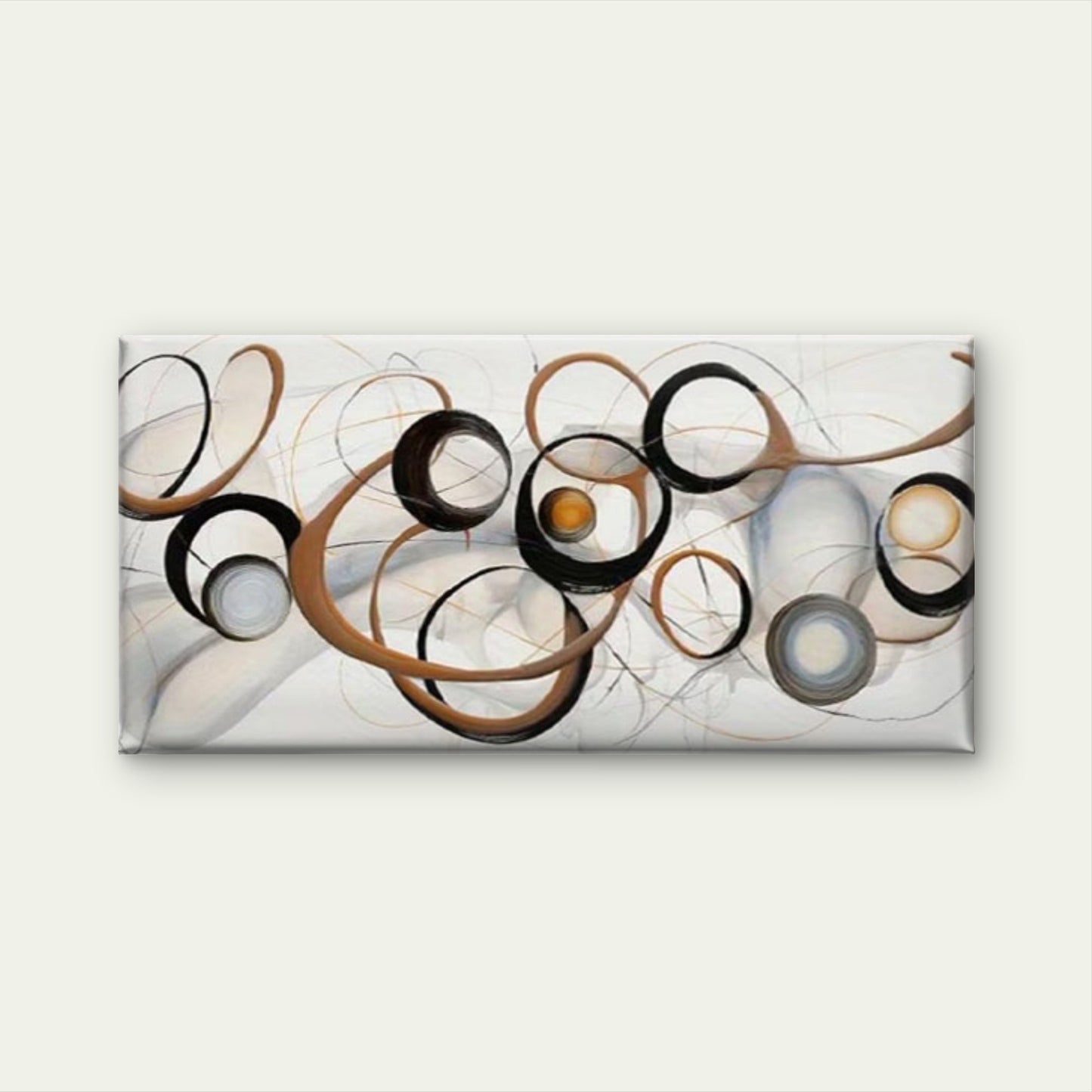 Abstract Geometric Lines Wall Art Canvas Office Home Room Framed 120x60cm
