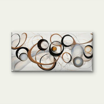 Abstract Geometric Lines Wall Art Canvas Office Home Room Framed 120x60cm