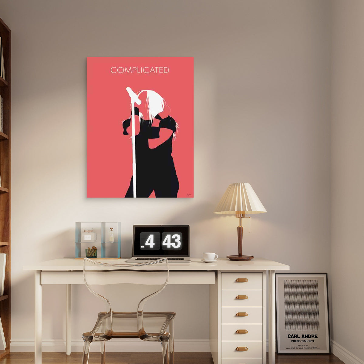 Complicated Silhouette 60x90cm Metal Print Ready to Hang