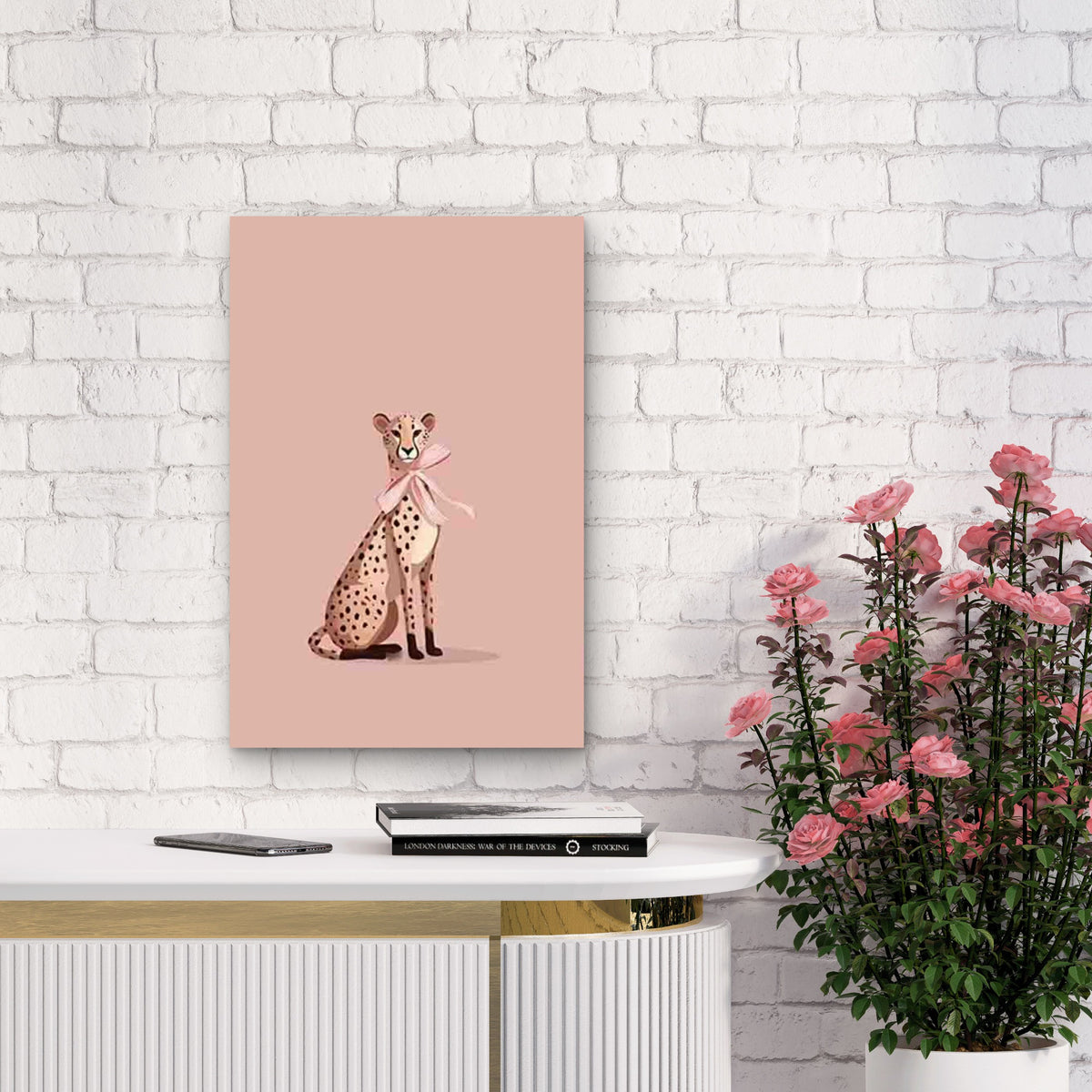 Cheetah Cub-like Spotted Animal Metal Print Ready to Hang