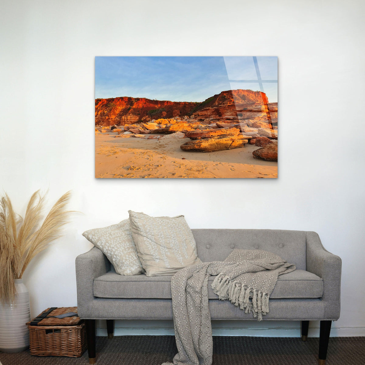 Gantheaume Point Broome Red Cliffs Acrylic Glass Printing Wall Art Australian Made Quality
