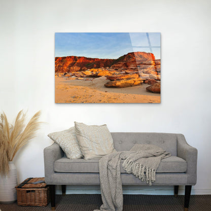 Gantheaume Point Broome Red Cliffs Acrylic Glass Printing Wall Art Australian Made Quality