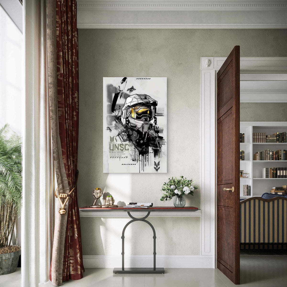 Modern Valor UNSC Warrior 60x90cm Metal Print Ready to Hang