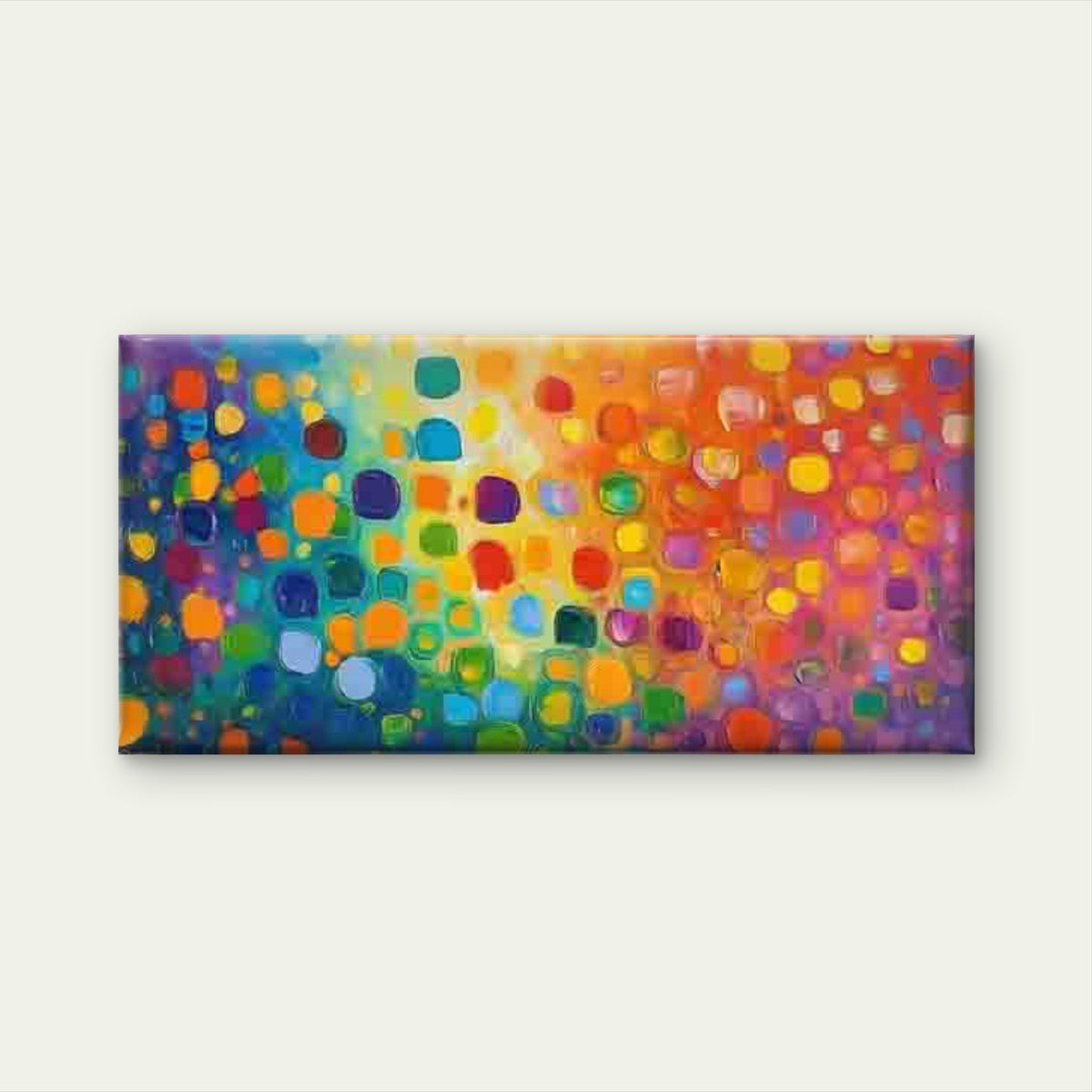 Abstract Colorful Organic Shape Wall Art Canvas Office Home Room Framed 120x60cm