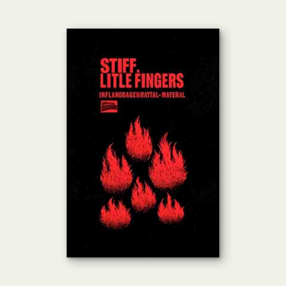 Burning Little Fingers Band 60x90cm Metal Print Ready to Hang