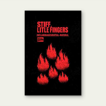 Burning Little Fingers Band 60x90cm Metal Print Ready to Hang
